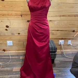 Beautiful red wedding or prom dress